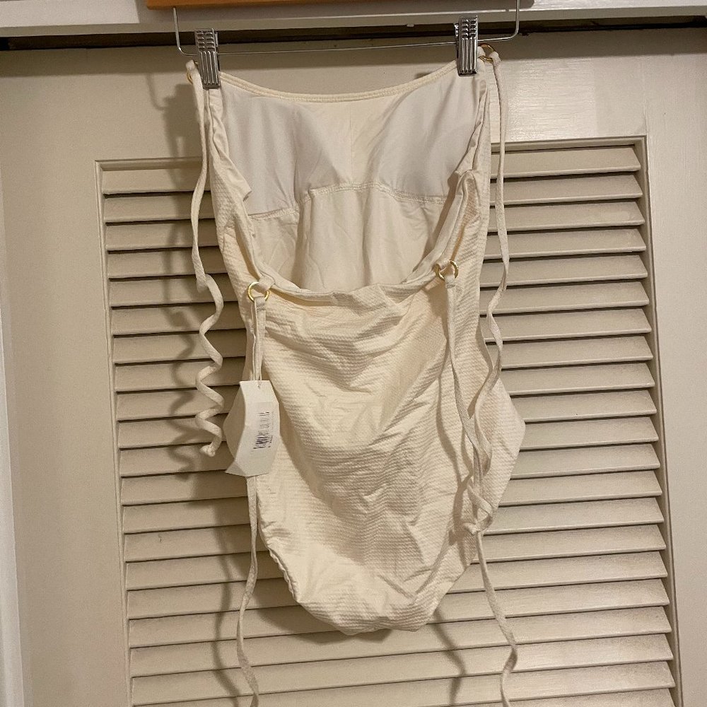 Anthropologie Dippin Daisy's Astrid One Piece Swimsuit in Dove